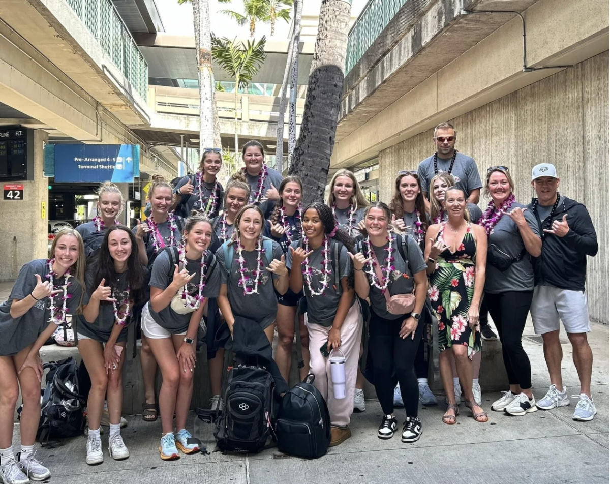 The MuHS volleyball team attending a tournament in Hawaii. Picture from Musselman Volleyball’s Facebook.